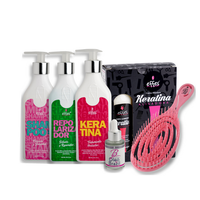 Kit Keratina x120 ml + Liso Perfecto Effes – Tratamiento Completo de Alisado