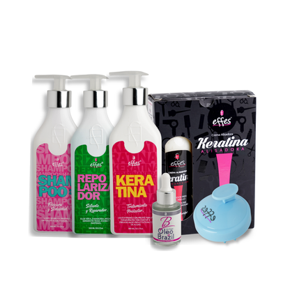 Kit Keratina x120 ml + Liso Perfecto Effes – Tratamiento Completo de Alisado