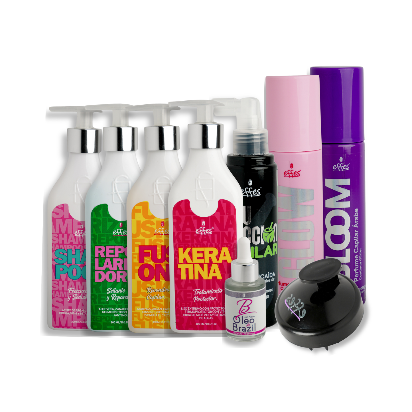 Kit Effes Premium Tratamiento Capilar Completo + Perfumes Capilares